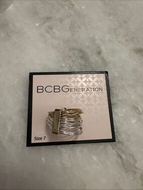 BCBGeneration Two-Tone Stack Ring - Gold & Silver